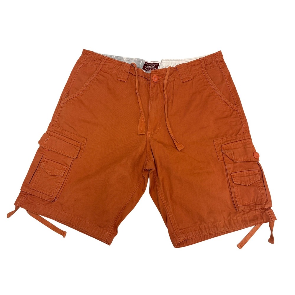 Matchstick Mens Burnt Orange Cargo Shorts Size 38 Cotton‎ Workwear Utility